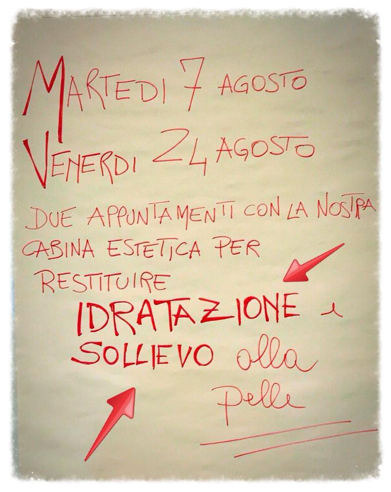 Massaggio Corpo, idratazione e relax!